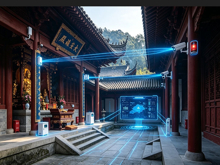 数智守护古建平安｜宁波聚慈科技宗教场所智